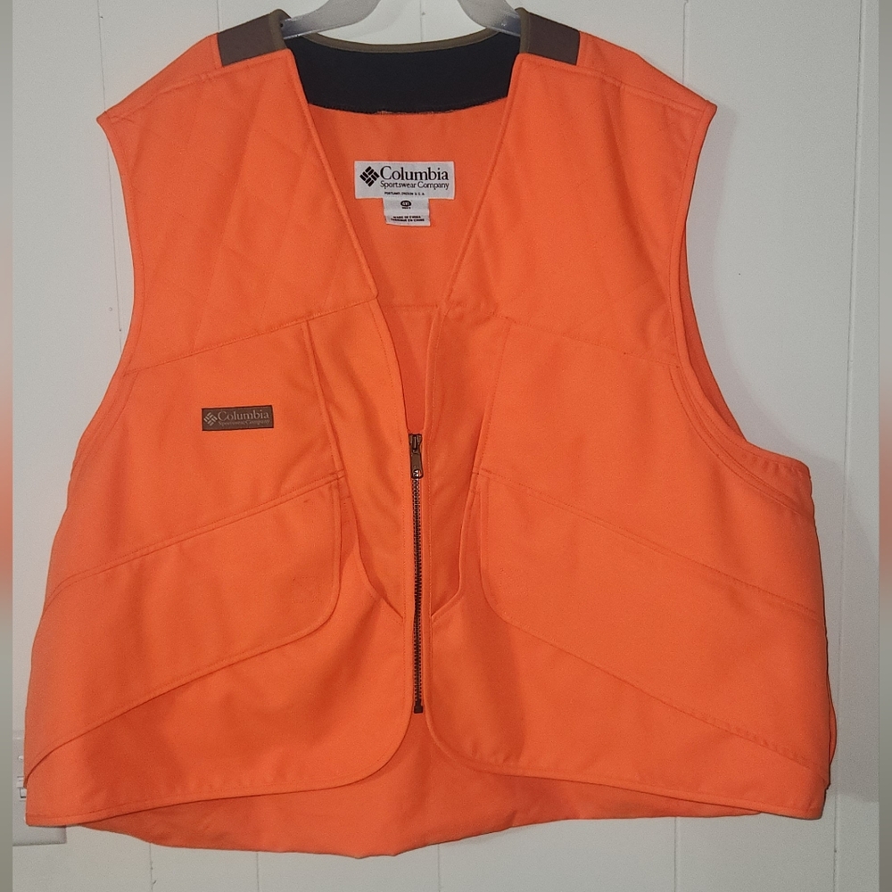 Columbia Orange Hunting Vest 4XL